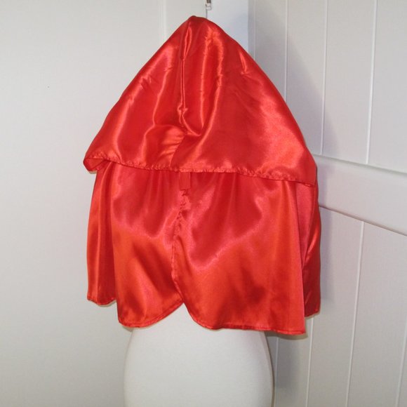 Adult Size Red Riding Hood WITH Hooded Cape and Skirt Lined Apron 2 piece Set - Picture 8 of 16